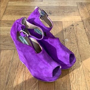 Steve Madden Purple Wedges